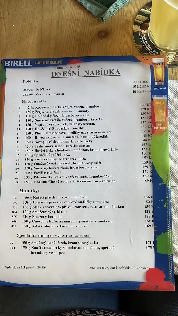 Menu_Restaurace U Věže_Týniště nad Orlicí_image_1