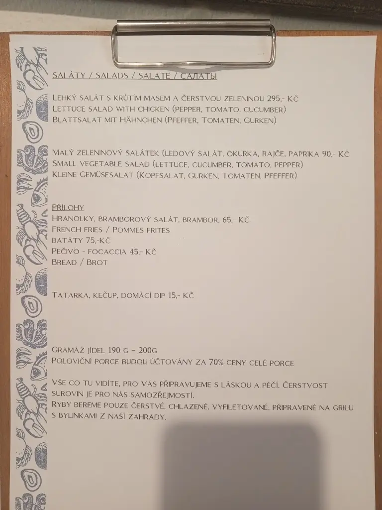 Menu_Restaurace V Podzámčí_Hluboká nad Vltavou_image_1