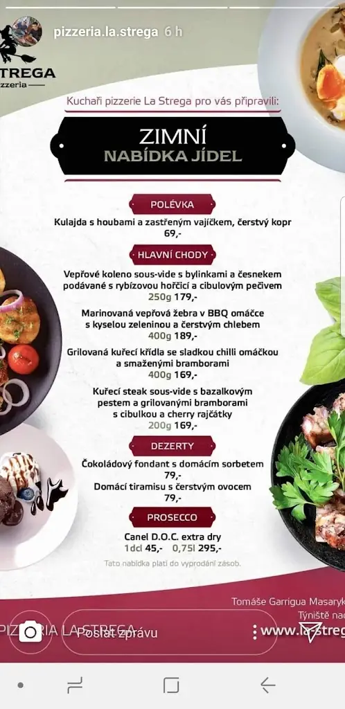 Menu_Pizzeria La Strega_Týniště nad Orlicí_image_4