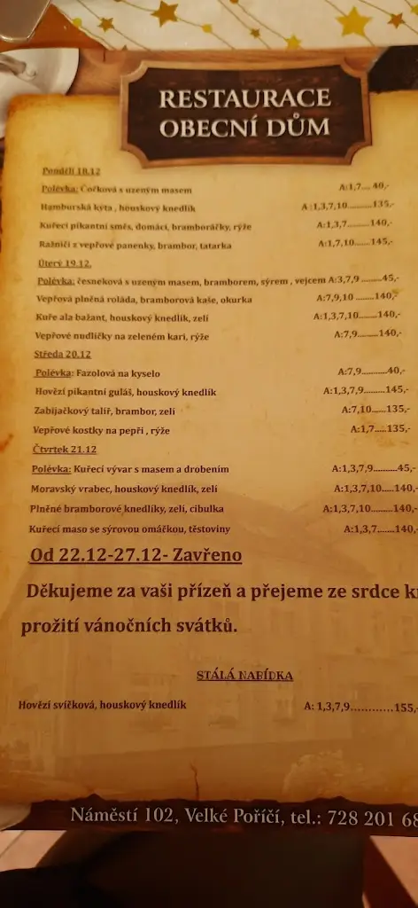 Menu_Jídelna a bistro VELKÉ POŘÍČÍ_Velké Poříčí_image_3
