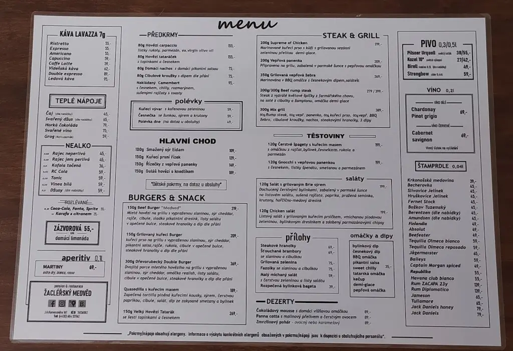 Menu_Restaurace MEDVĚD_Žacléř_image_2