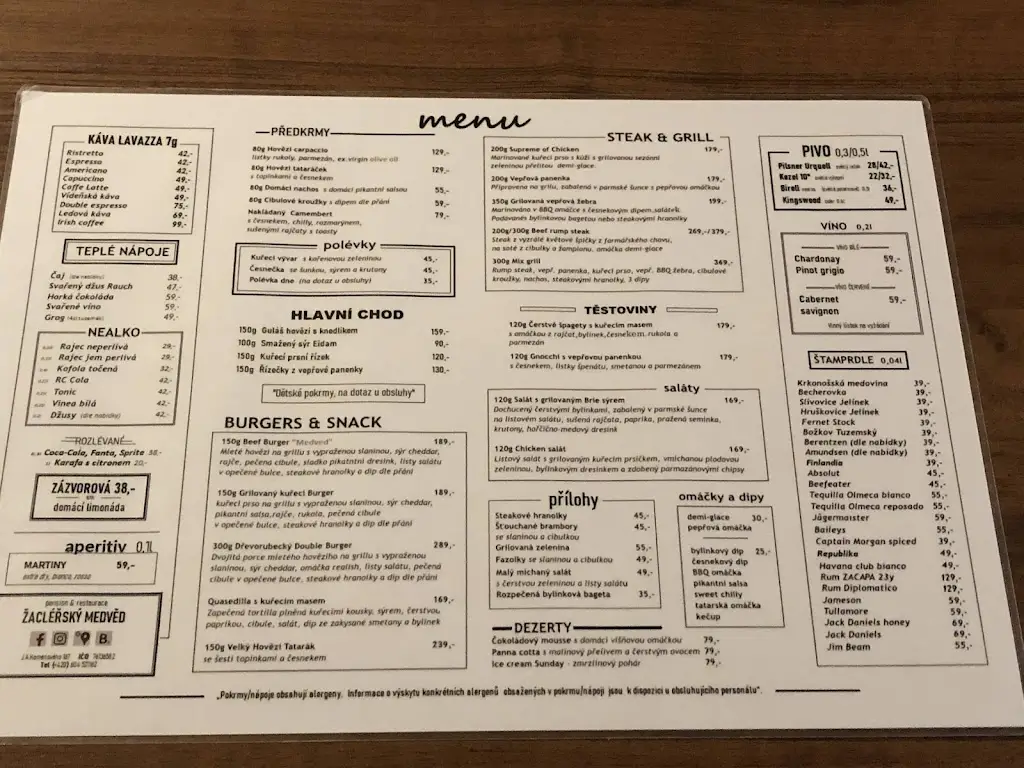 Menu_Restaurace MEDVĚD_Žacléř_image_3