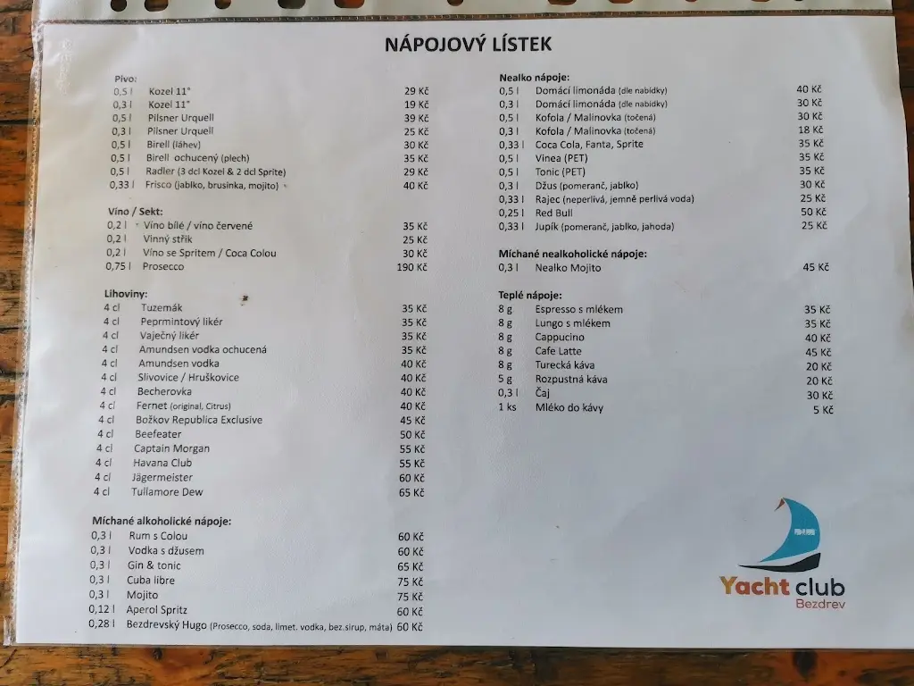 Menu_Restaurace Yacht Klub D.I.M._Hluboká nad Vltavou_image_1