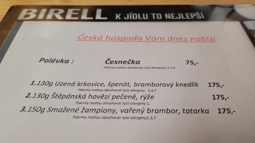 Menu_Česká hospoda_Špindlerův Mlýn_image_2