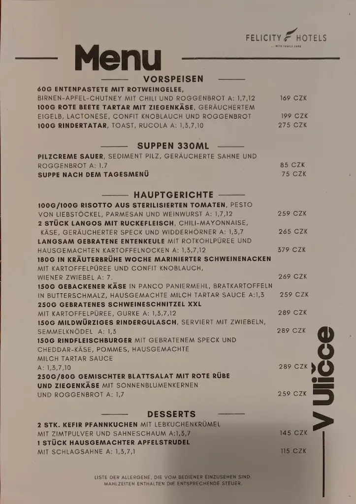 Menu_Restaurace V Uličce_Špindlerův Mlýn_image_3