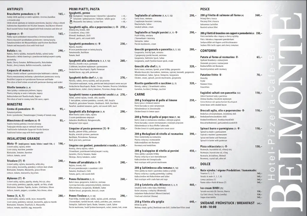 Menu_Pizzeria Belmonte_Špindlerův Mlýn_image_2