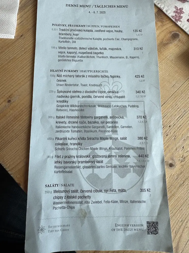 Menu_Restaurace Erlebachova bouda_Špindlerův Mlýn_image_2