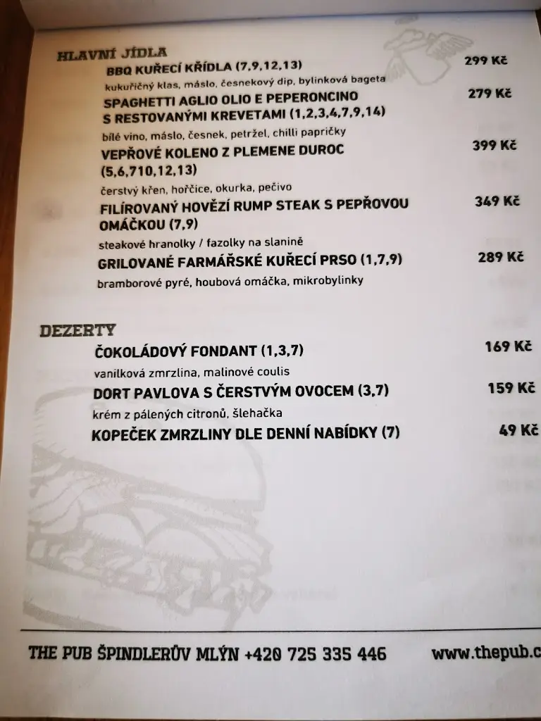 Menu_PUB Špindl 14_Špindlerův Mlýn_image_4
