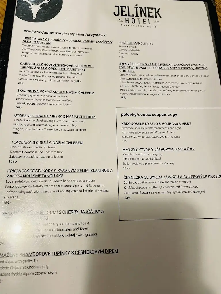 Menu_Restaurant Trautenberg_Špindlerův Mlýn_immagine_2