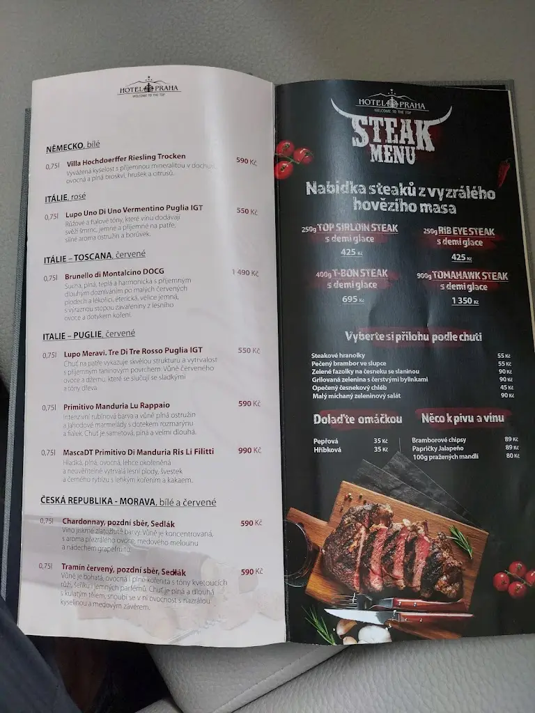 Menu_Restaurace Hotel Praha_Špindlerův Mlýn_image_4