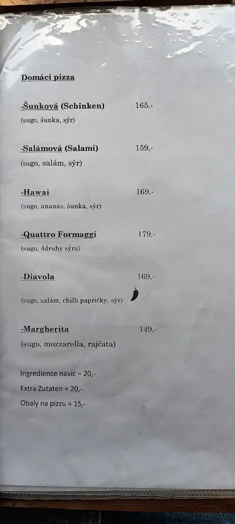 Menu_Restaurace a penzion Mája_Benecko_image_3