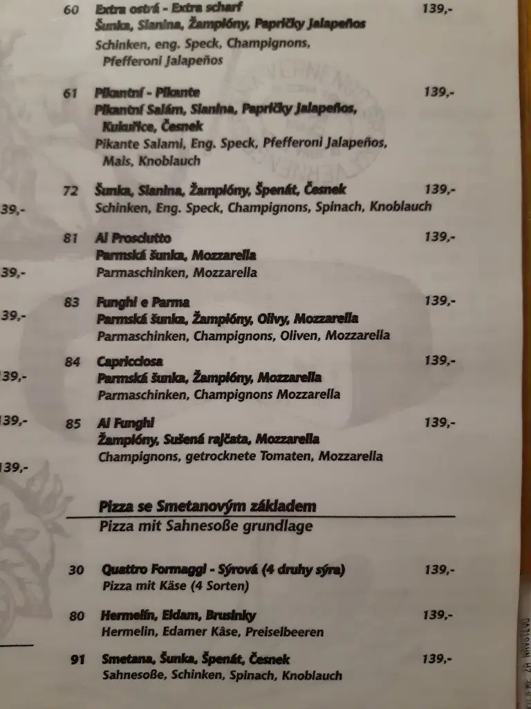 Menu_Family Aréna Benecko - Bowling & Lanový park_Benecko_image_4