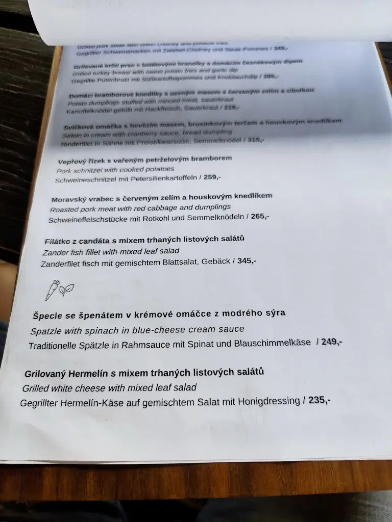 Menu_The Glassmaker Tavern_Cvikov_image_1