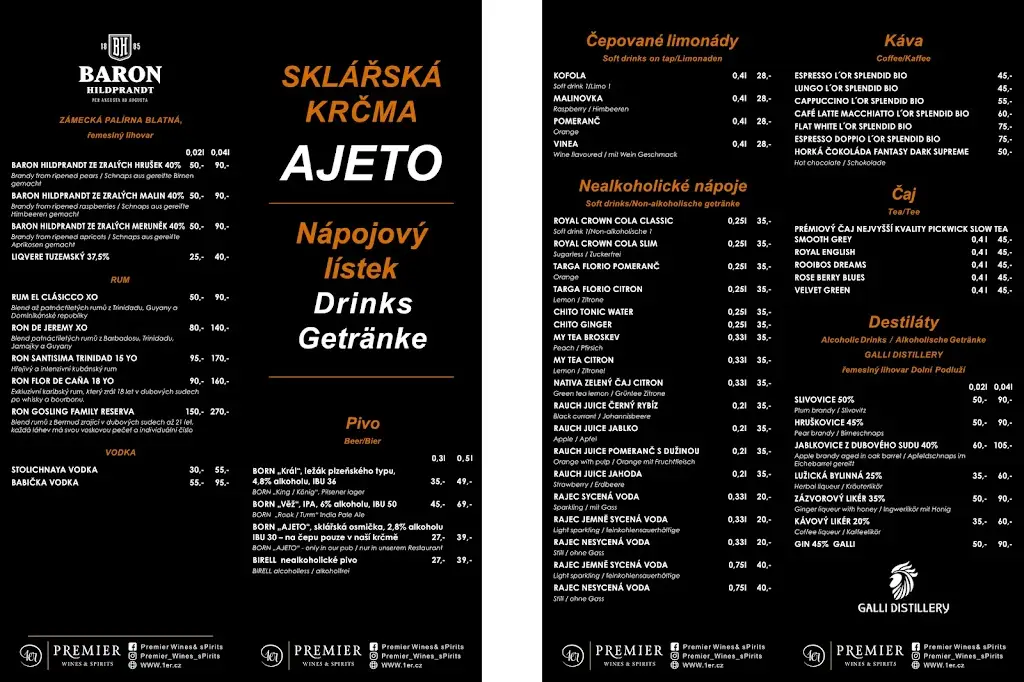 Menu_The Glassmaker Tavern_Cvikov_image_2