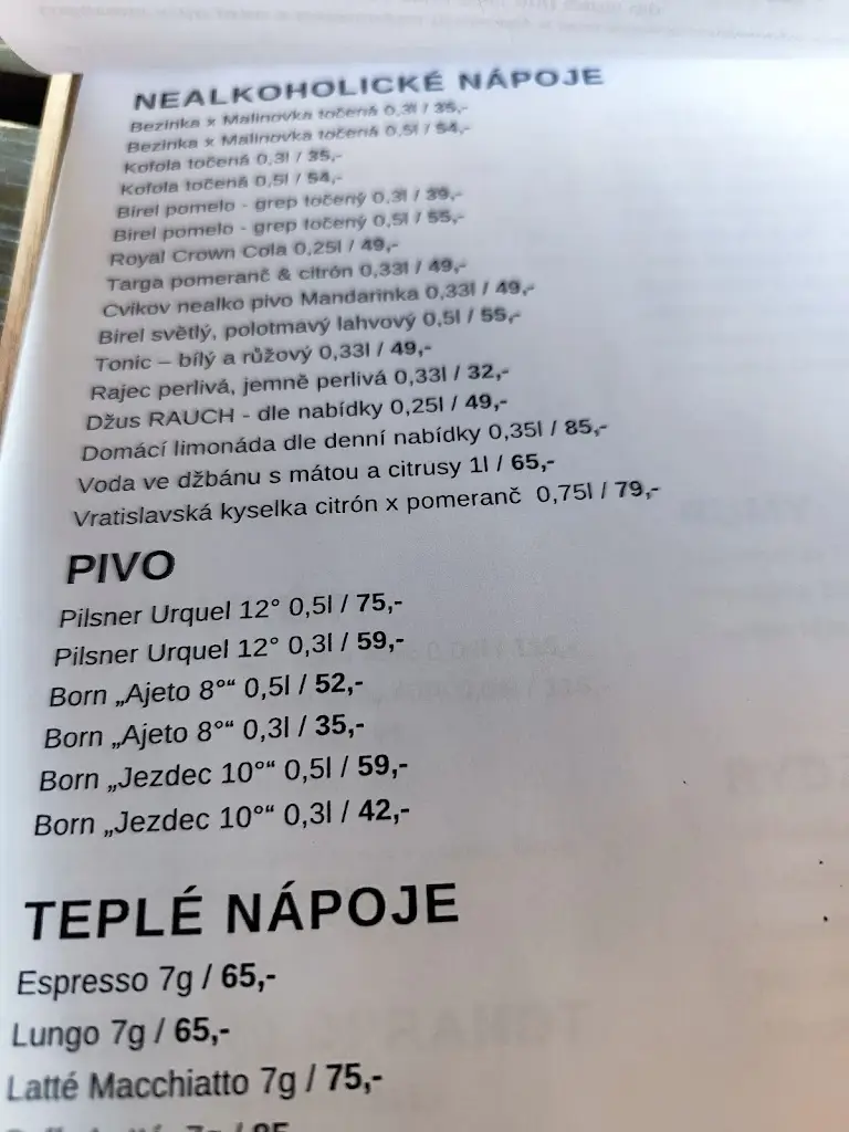 Menu_The Glassmaker Tavern_Cvikov_image_3