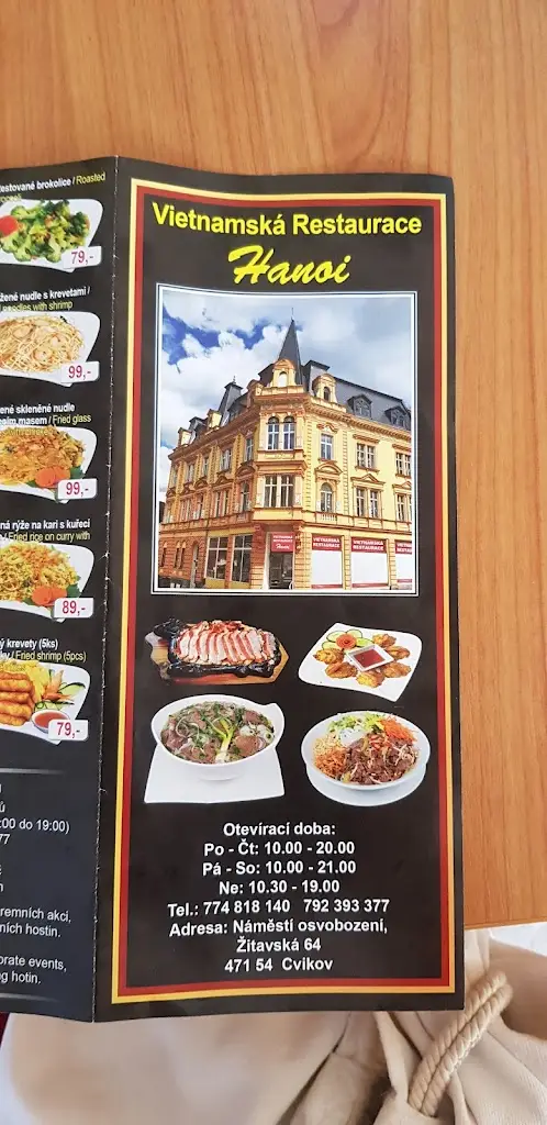 Menu_Bistro Hanoi_Cvikov_image_2