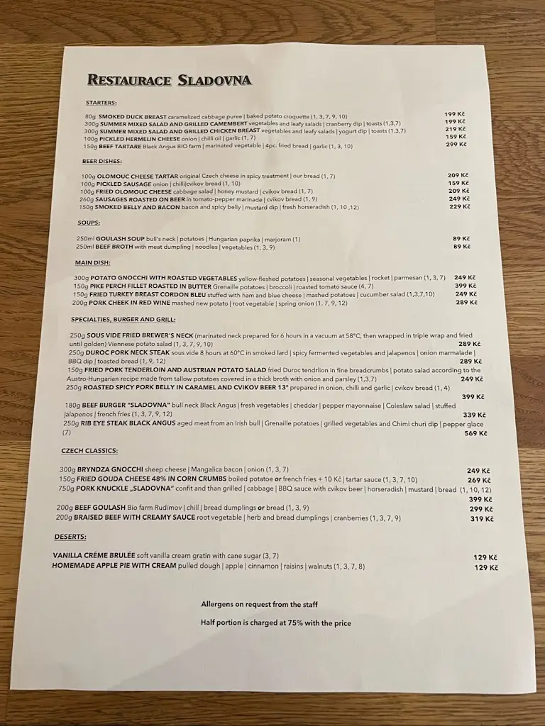 Menu_Pivovarská restaurace Sladovna_Cvikov_image_2