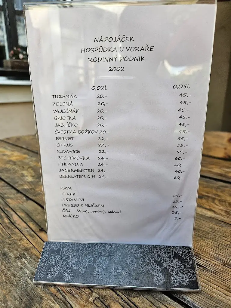 Menu_Hospůdka u Voraře_Hluboká nad Vltavou_image_2