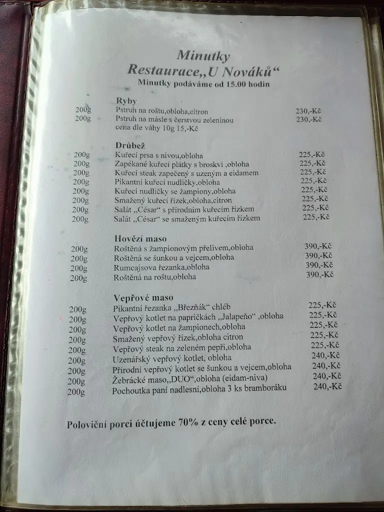 Menu_Restaurace U Nováků_Dubá_immagine_4