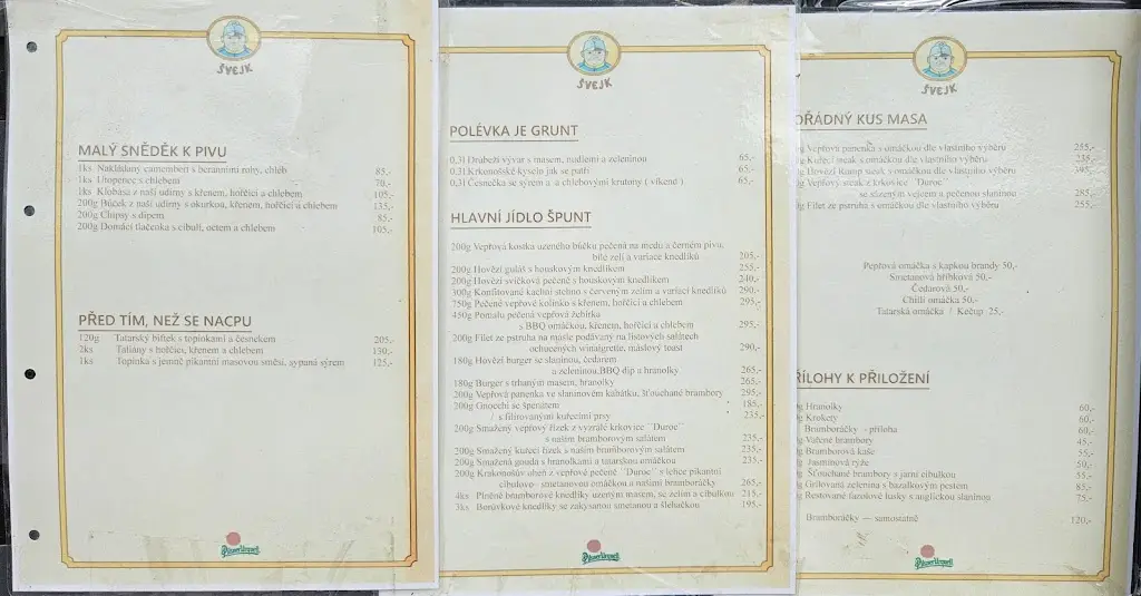 Menu_Restaurace Švejk_Vrchlabí_image_1