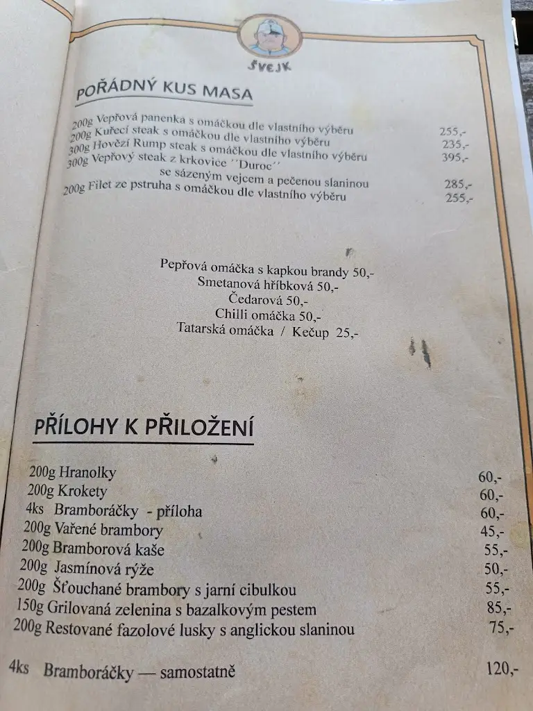 Menu_Restaurace Švejk_Vrchlabí_image_2
