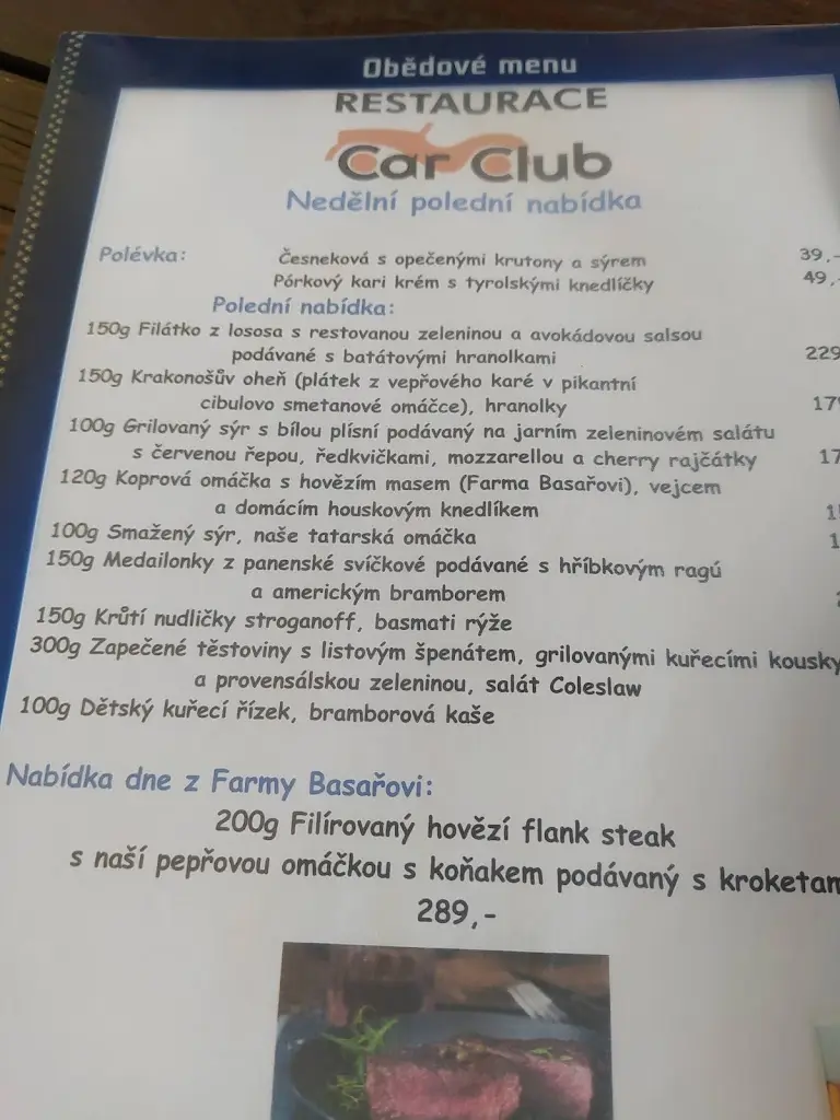 Menu_Restaurace Car Club_Vrchlabí_image_4