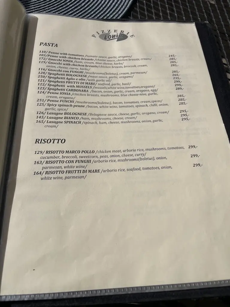Menu_Pizzerie Ionia_Hluboká nad Vltavou_image_1