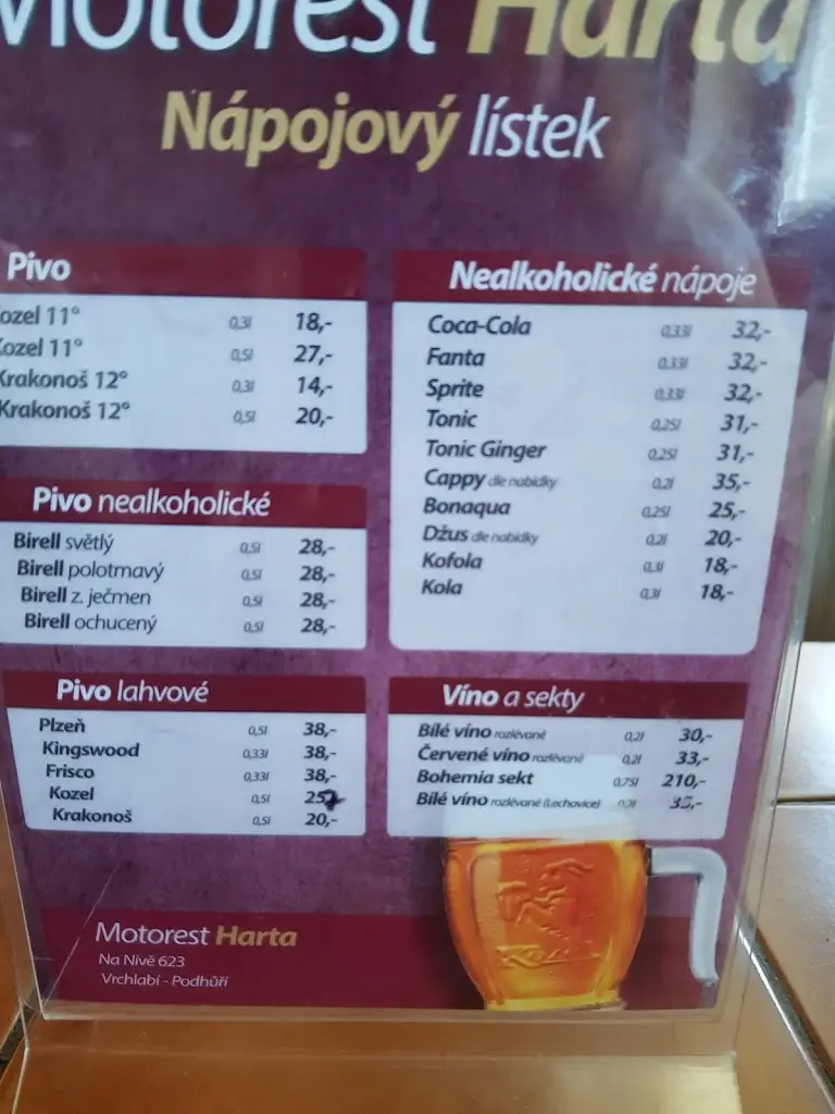 Menu_Motorrest Restaurant_Vrchlabí_immagine_2