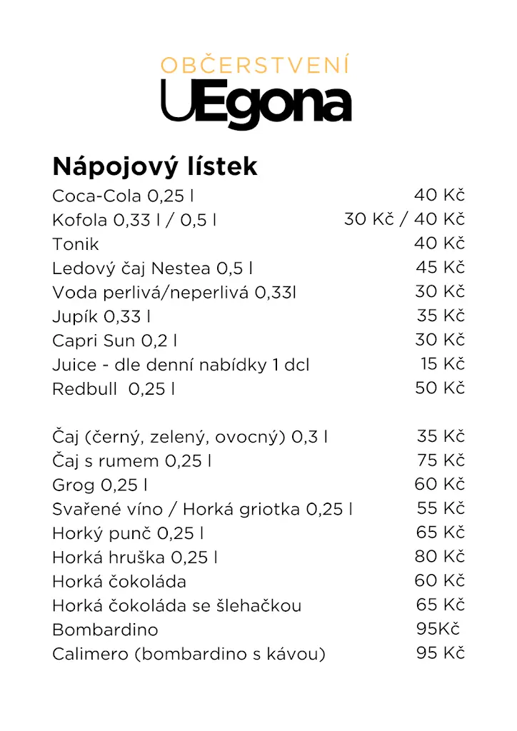 Menu_Občerstvení U Egona (točená zmrzlina)_Vrchlabí_image_1