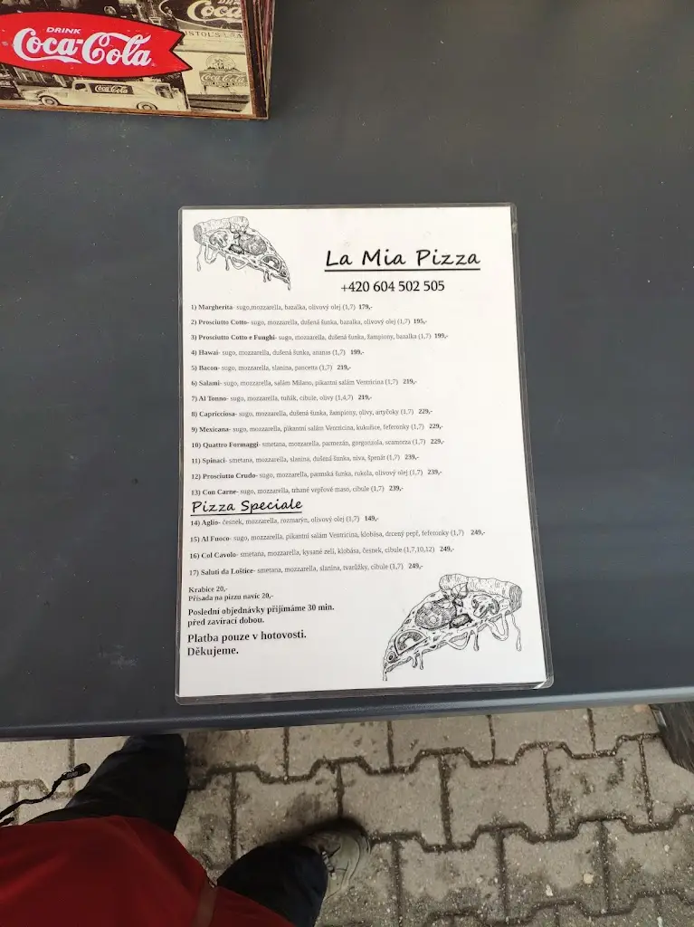 Menu_La Mia Pizza_Vrchlabí_immagine_4