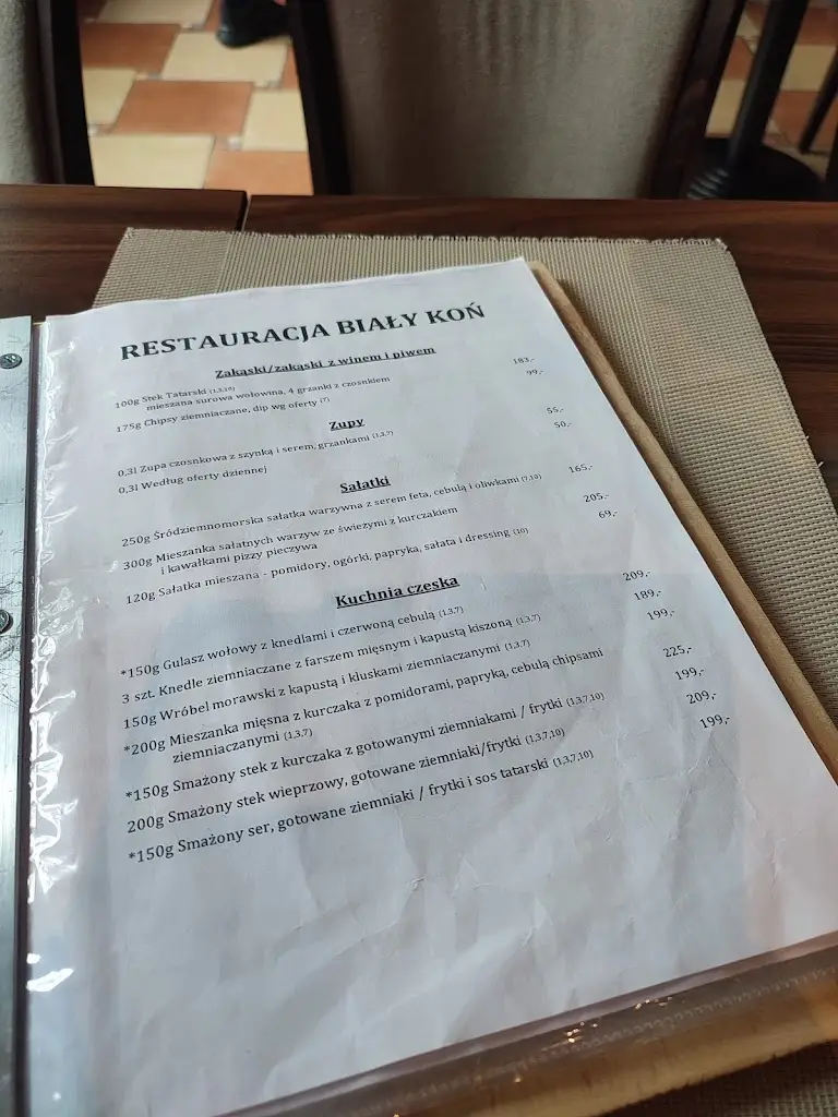 Menu_Restaurace Bílý Kůň_Frýdlant_image_3