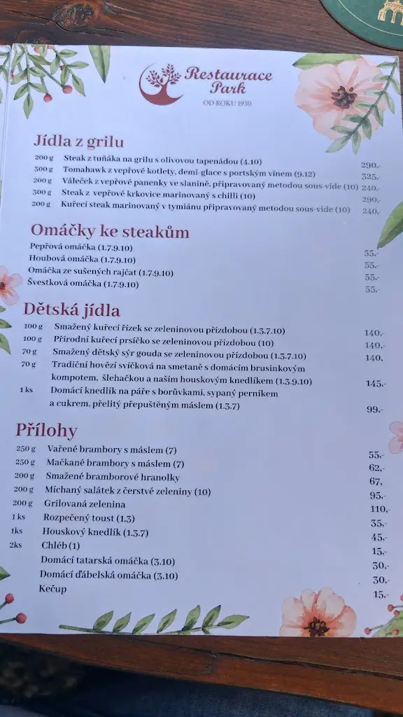 Menu_Restaurace Park_Frýdlant_image_2