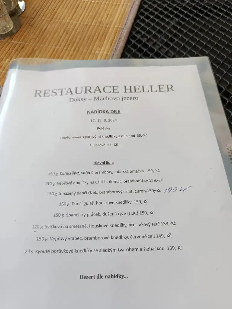 Menu_Restaurace HELLER_Doksy_image_1