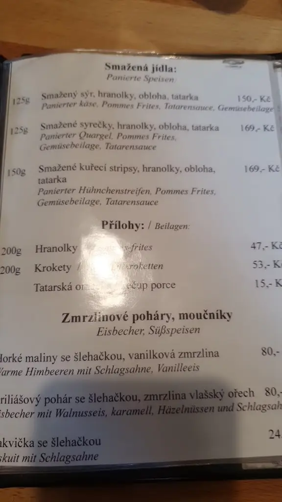 Menu_Hospoda U Cimpla_Hejnice_immagine_2