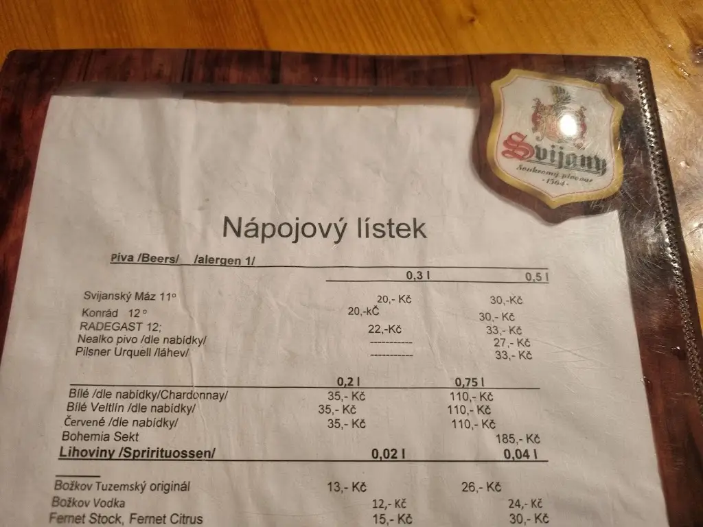 Menu_The Wood Grouse Restaurant_Hejnice_image_1