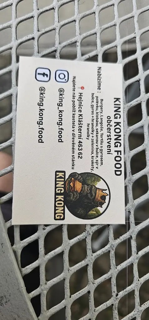 Menu_King Kong Food_Hejnice_image_1