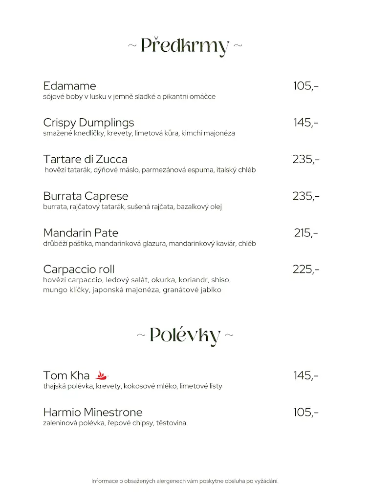 Menu_Harmio Restaurant & Cafe & Market_Hrdějovice_image_2