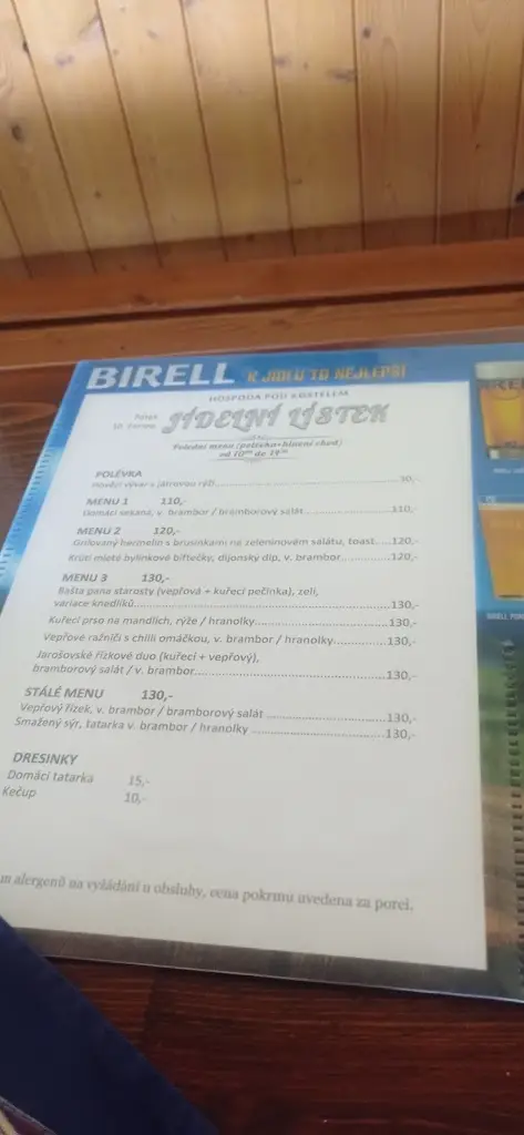 Menu_Hospoda Pod Kostelem_Jarošov nad Nežárkou_image_4