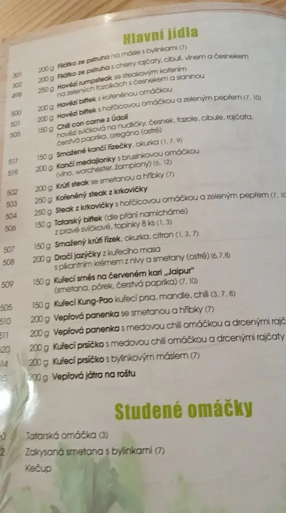 Menu_Restaurace & Penzion V Údolí_Hodkovice nad Mohelkou_image_2
