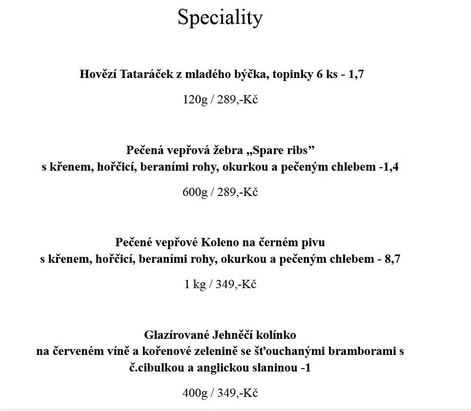 Menu_Restaurace U Harracha_Harrachov_image_2