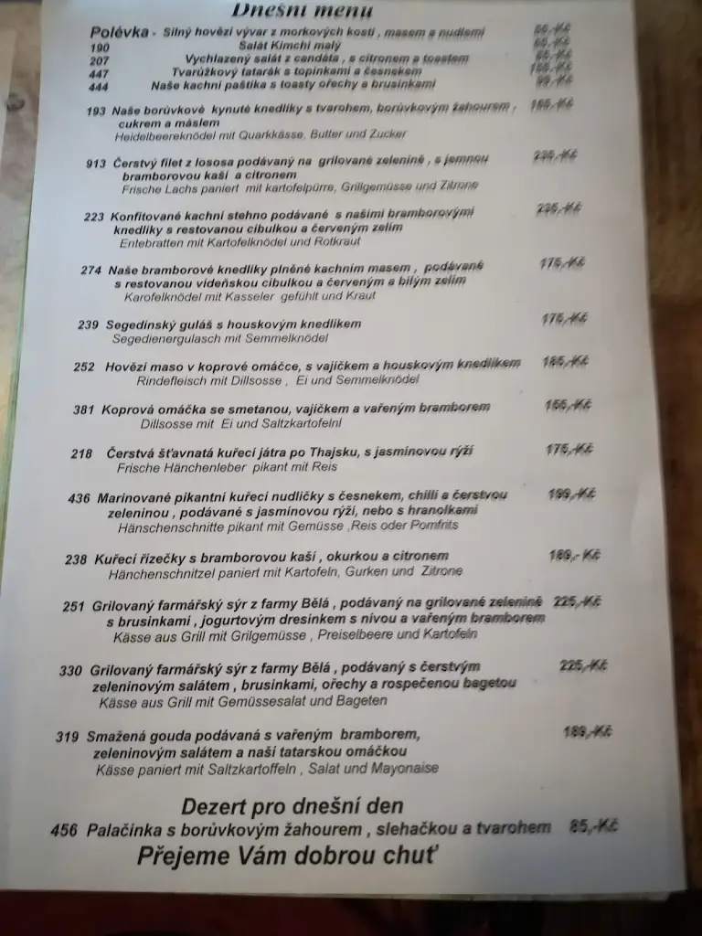 Menu_Restaurace a penzion Chaloupka_Harrachov_image_3