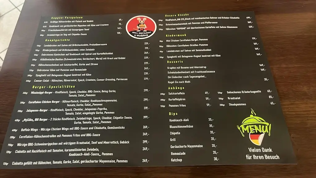 Menu_Grill a restaurace U Myšáka_Harrachov_image_1