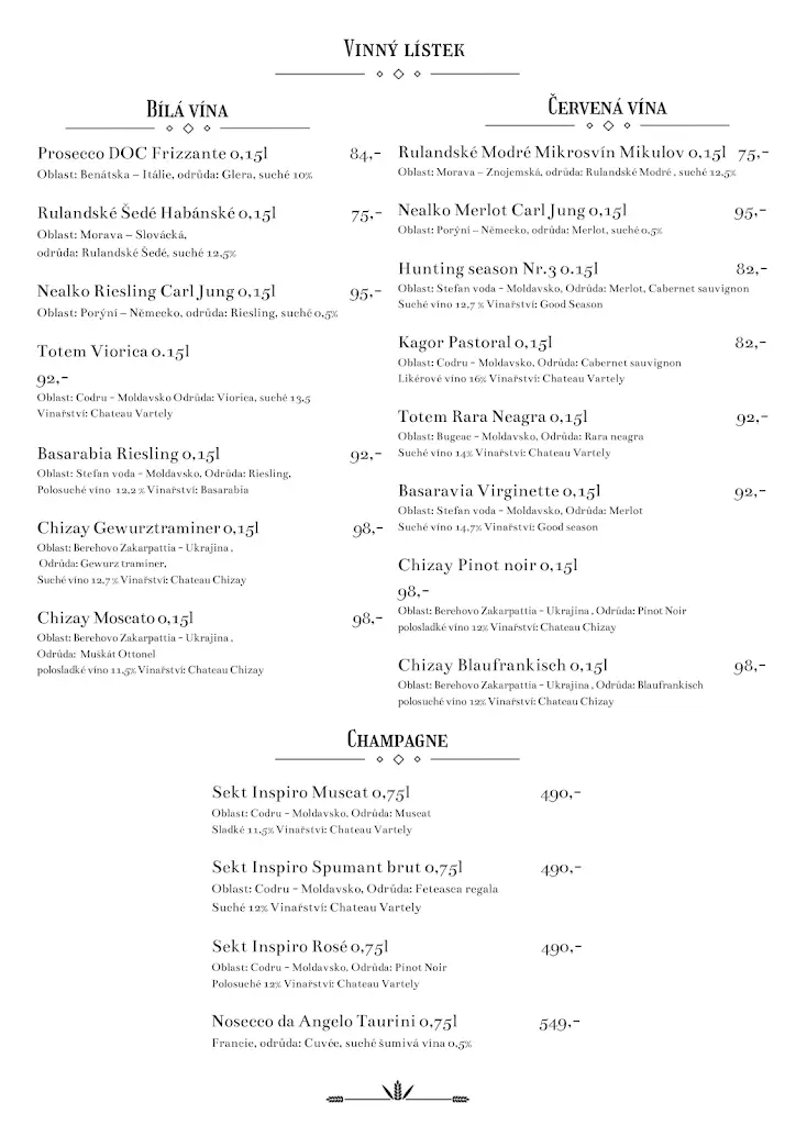 Menu_Podkarpatská restaurace_Jablonec nad Jizerou_immagine_1