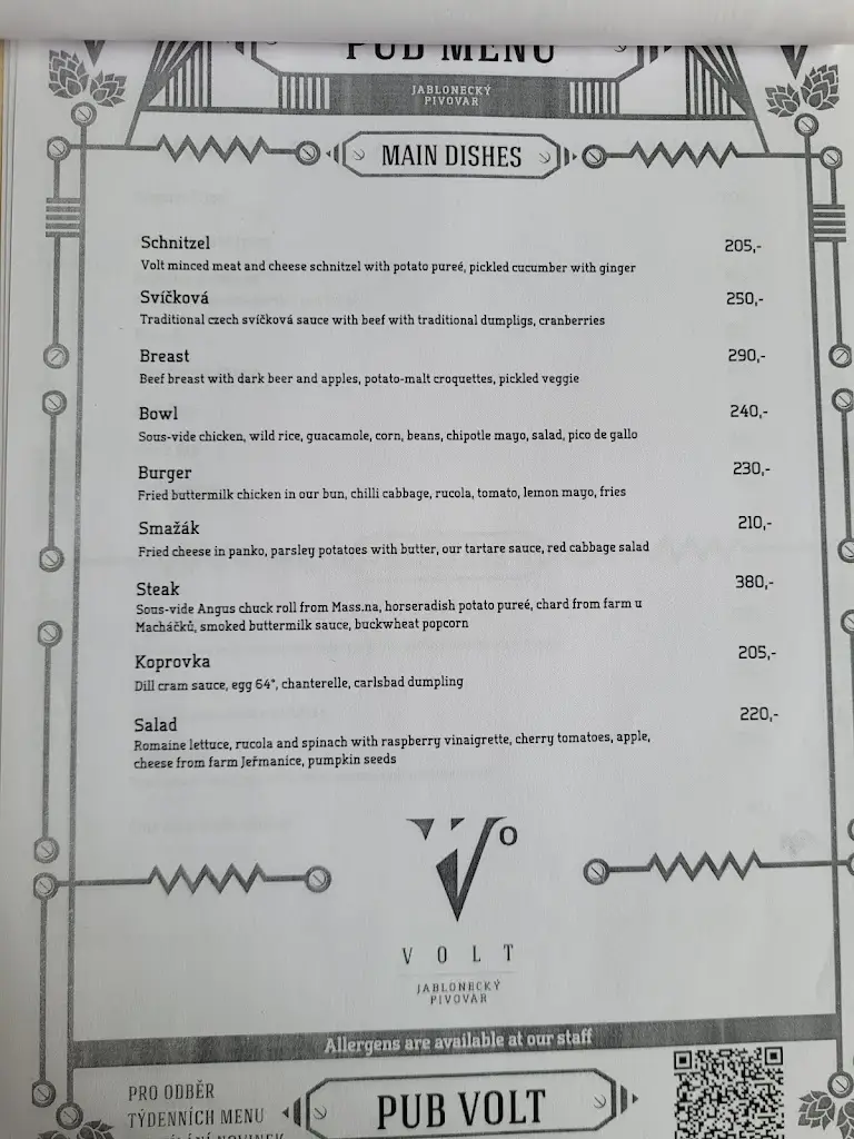 Menu_Pivovar Volt_Jablonec nad Jizerou_image_3