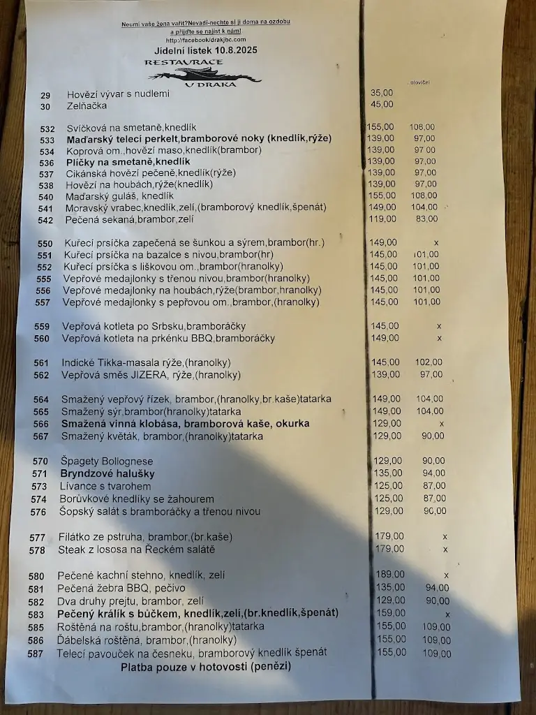 Menu_Restaurace U Draka_Jablonec nad Jizerou_image_2