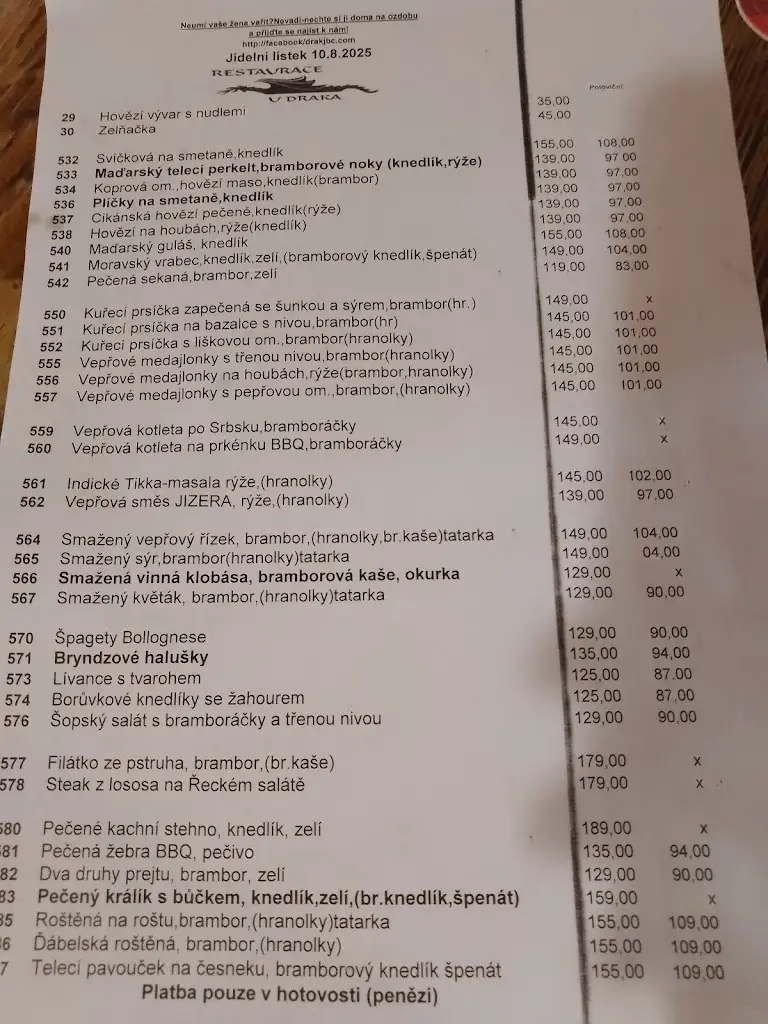 Menu_Restaurace U Draka_Jablonec nad Jizerou_image_3