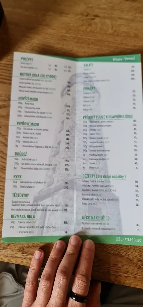 Menu_Chata Proseč_Jablonec nad Jizerou_image_4