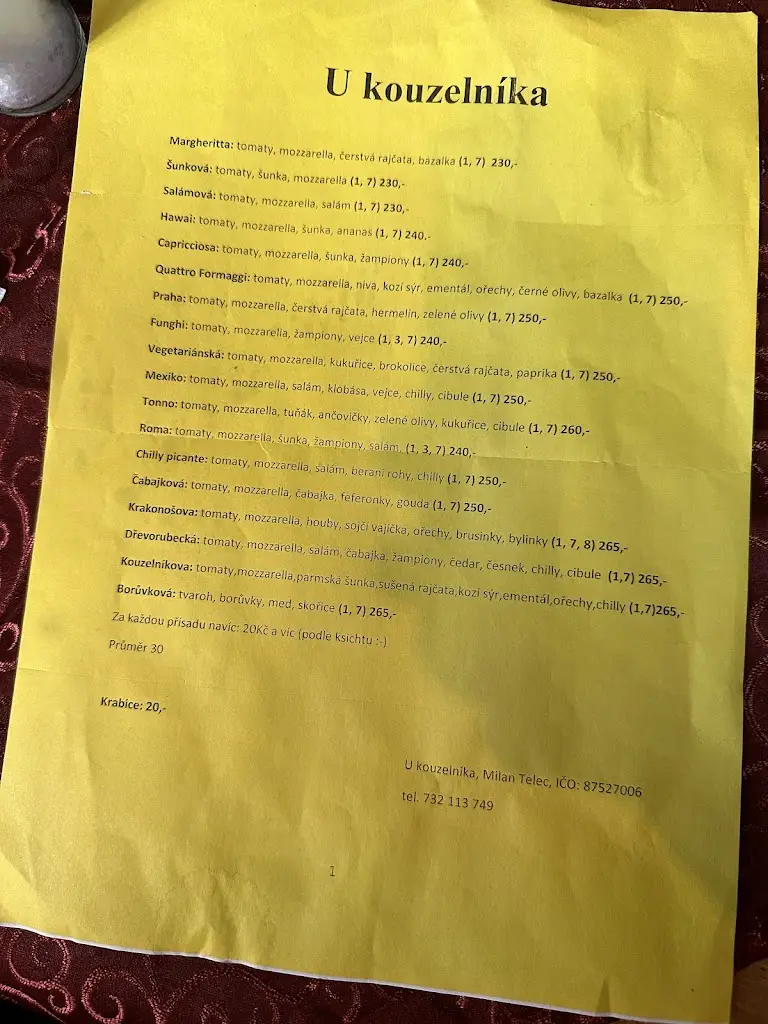 Menu_Pizzerie U Kouzelníka_Jablonec nad Jizerou_image_2