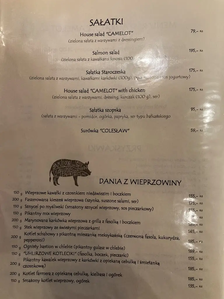 Menu_Camelot Restaurant_Hrádek nad Nisou_image_2
