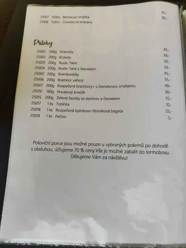 Menu_Lidový dům Restaurant_Hrádek nad Nisou_immagine_4